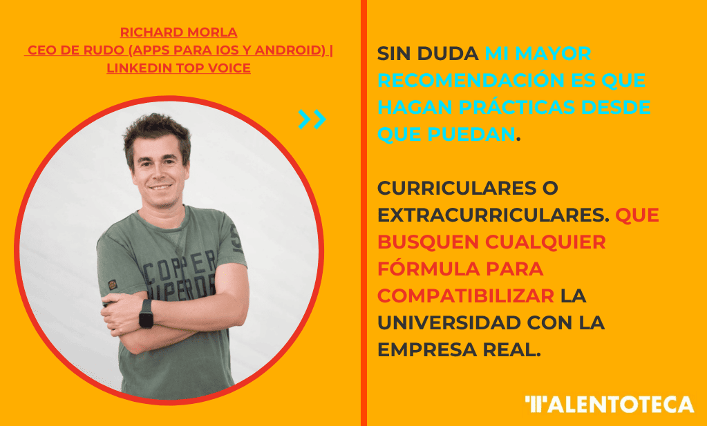 Retrato de Richard Morla en la entrevista de Talentoteca
